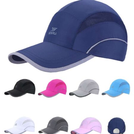 Running Hat Mesh Sports Cap Lightweight Quick Drying Runner Cap for Men Women