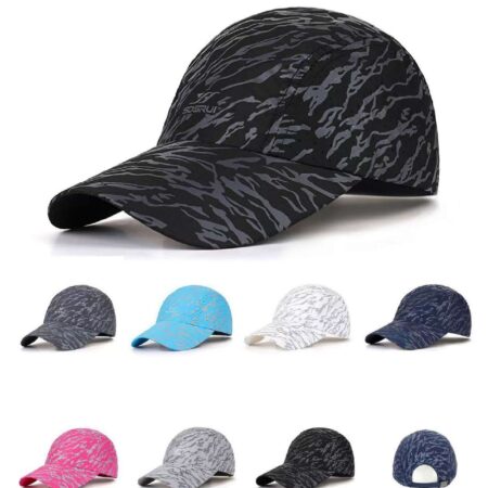 4913 Live Strip Cap Fashion Women Men Sports Tiger Stripes Print Breathable Beach Baseball Cap Hip Hop Hat Sun Hat City Cap, gray, One Size
