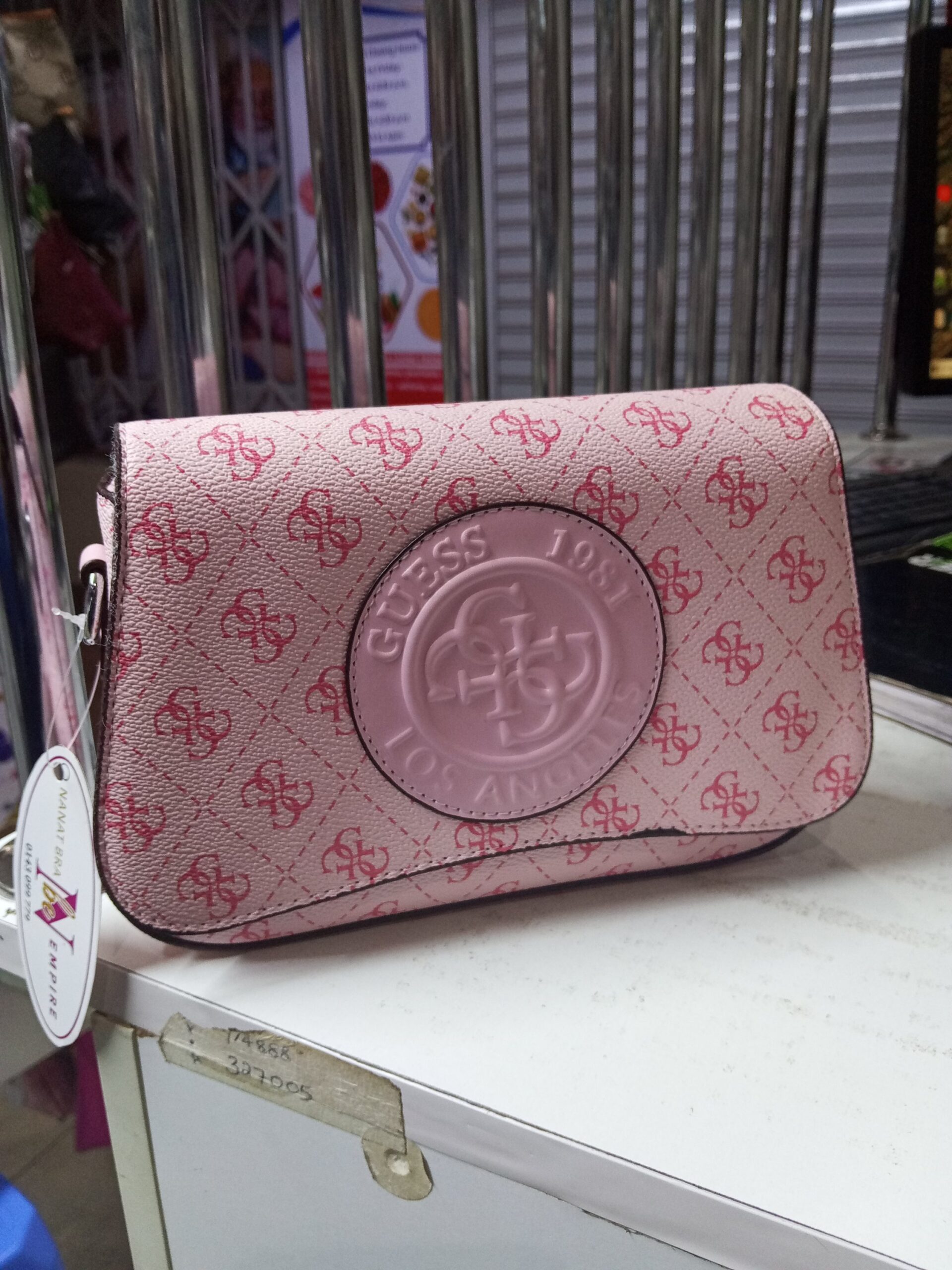 Guess 1981 Los Angeles Pink Bag
